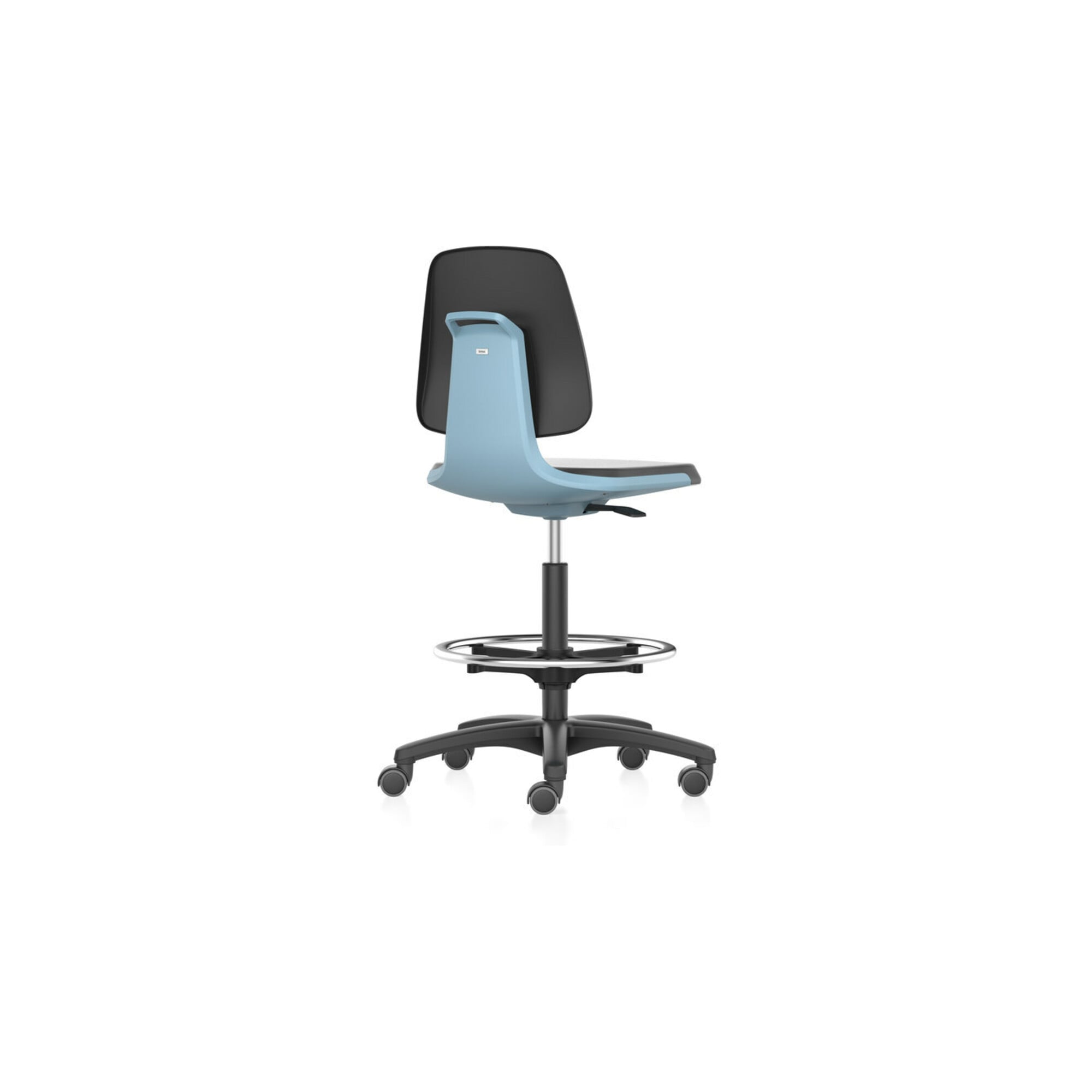 bimos Arbeitsstuhl Labsit 4, PU blau Sitzhöhe 560-810 mm