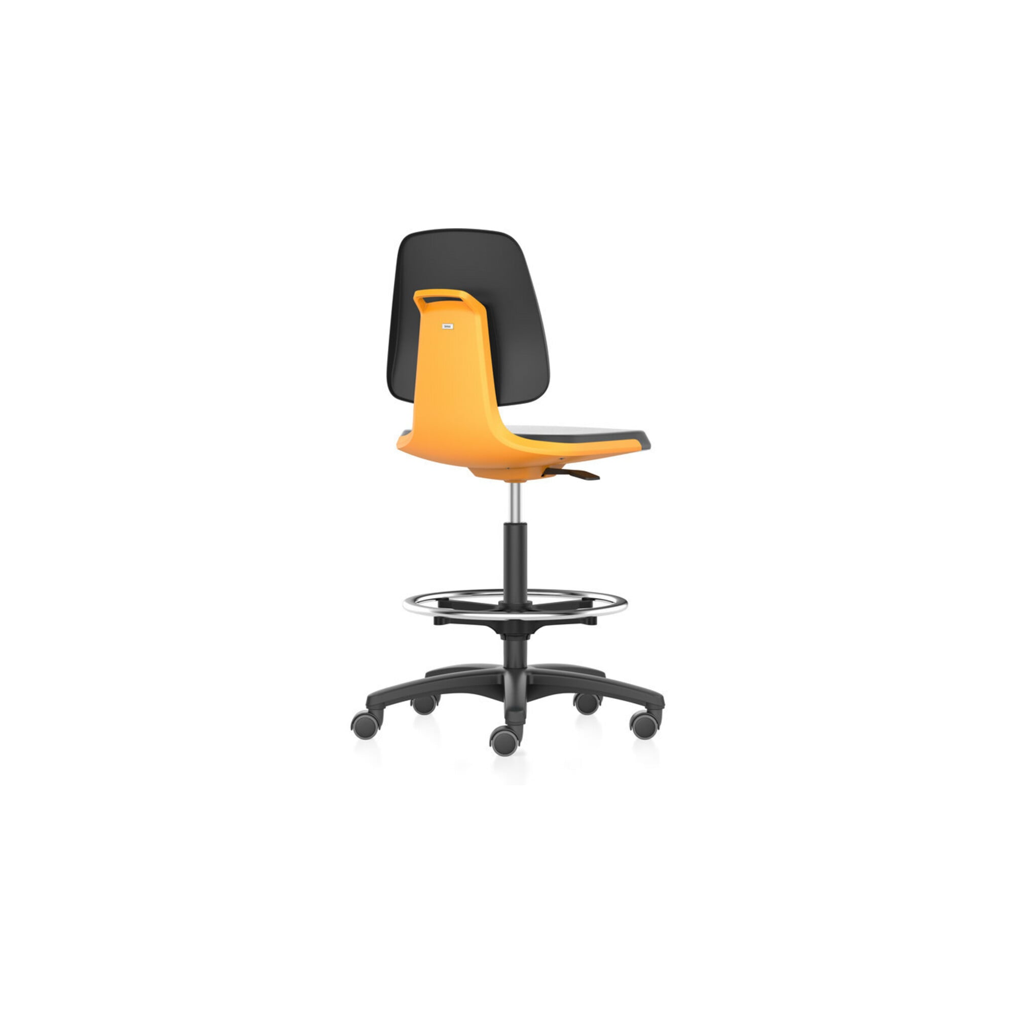 bimos Arbeitsstuhl Labsit 4, PU orange Sitzhöhe 560-810 mm