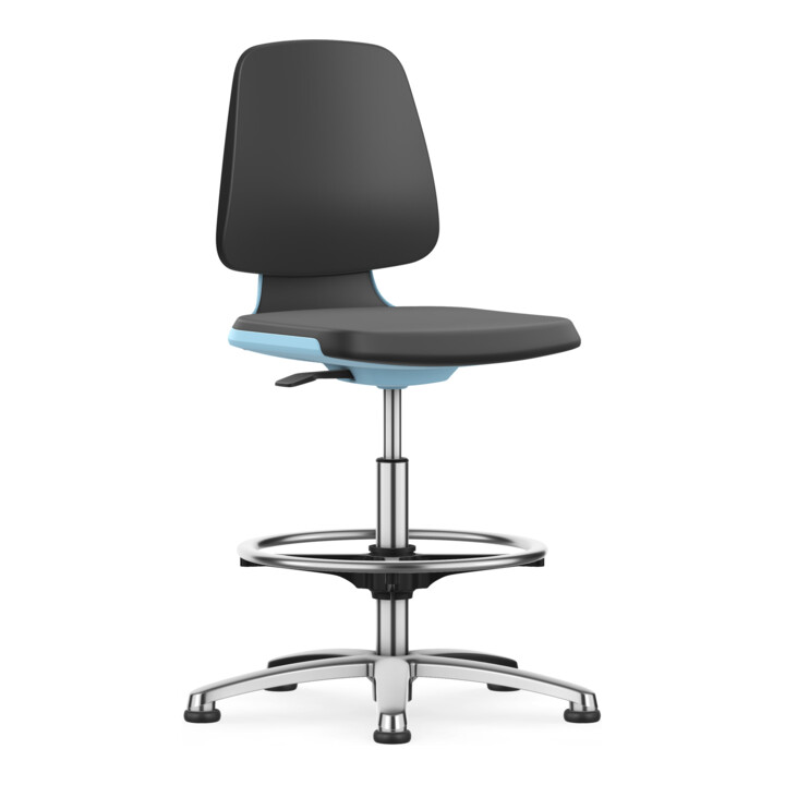 Bimos Arbeitsstuhl Labsit mit Gleiter Sitz-H. 520-770 mm Skintec orange