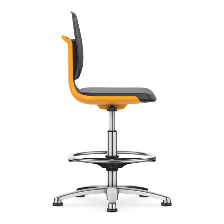 Bimos Arbeitsstuhl Labsit mit Gleiter Sitz-H. 520-770 mm Skintec orange
