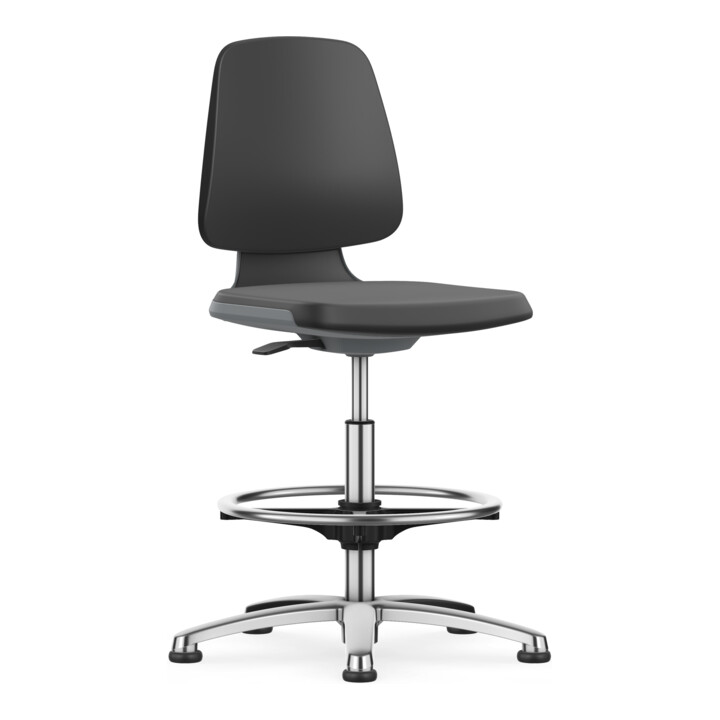 Bimos Arbeitsstuhl Labsit mit Gleiter Sitz-H. 520-770 mm Skintec weiß