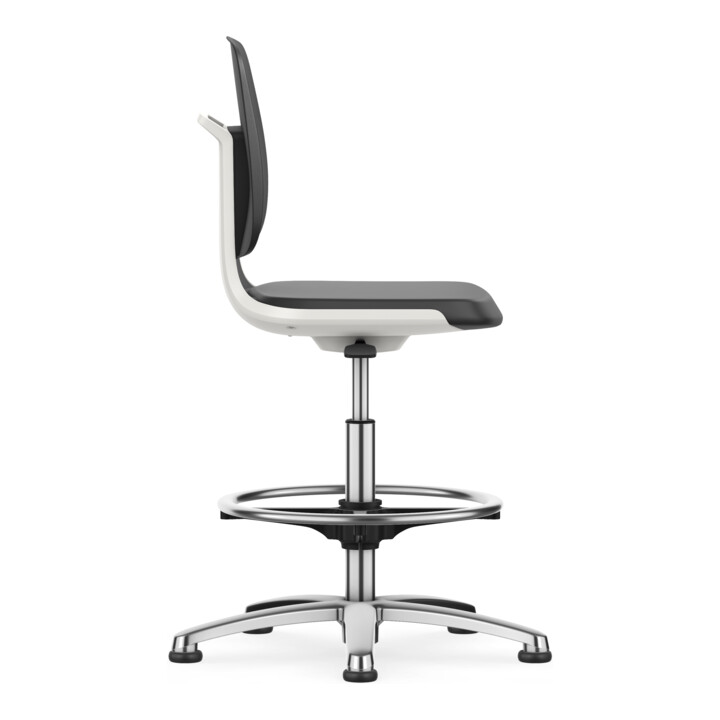 Bimos Arbeitsstuhl Labsit mit Gleiter Sitz-H. 520-770 mm Skintec weiß