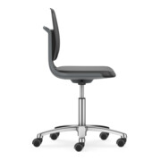 Bimos Arbeitsstuhl Labsit mit Rollen Sitz-H.450-650 mm Skintec anthrazit-4