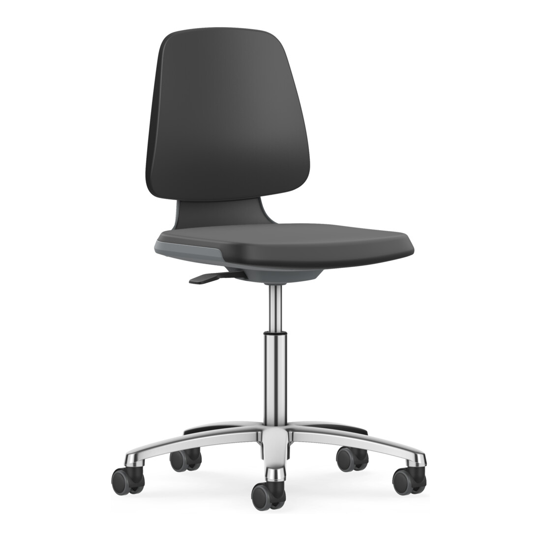 Bimos Arbeitsstuhl Labsit mit Rollen Sitz-H. 450-650 mm Skintec weiß