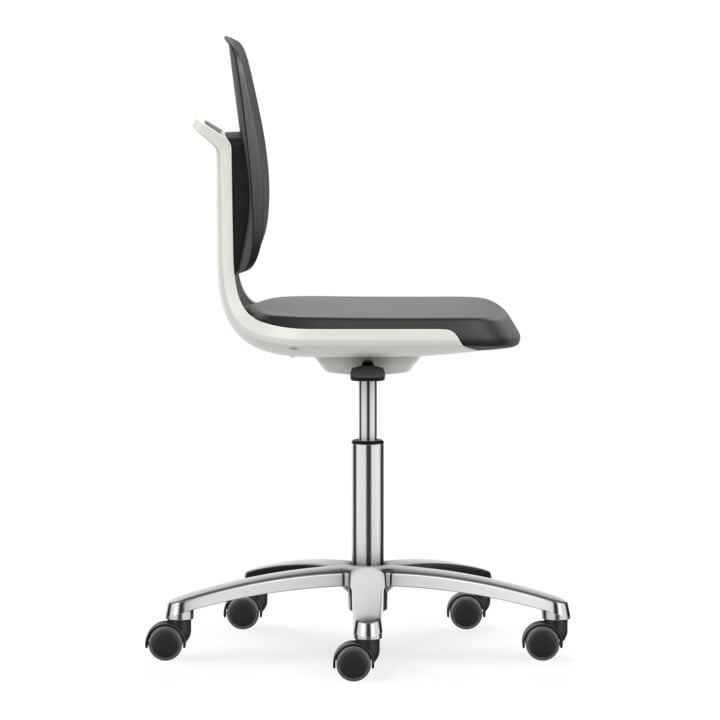 Bimos Arbeitsstuhl Labsit mit Rollen Sitz-H. 450-650 mm Skintec weiß
