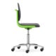 Bimos Arbeitsstuhl Labsit mit Rollen Sitz-H.450-650mm Skintec grün