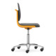 Bimos Arbeitsstuhl Labsit mit Rollen Sitz-H.450-650mm Skintec orange
