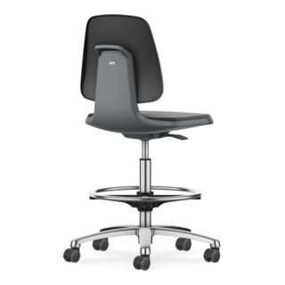 Bimos Arbeitsstuhl Labsit mit Rollen Sitz-H. 560-810 mm Skintec anthrazit