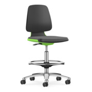 Bimos Arbeitsstuhl Labsit mit Rollen Sitz-H. 560-810 mm Skintec anthrazit-3