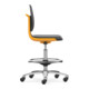 Bimos Arbeitsstuhl Labsit mit Rollen Sitz-H.560-810mm Skintec orange