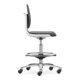 Bimos Arbeitsstuhl Labsit mit Rollen Sitz-H.560-810mm Skintec weiß