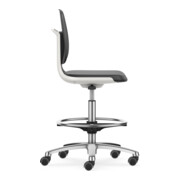 Bimos Arbeitsstuhl Labsit mit Rollen Sitz-H.560-810mm Skintec weiß-4