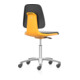 bimos Arbeitsstuhl Labsit orange mit Rollen Sitzschale-1