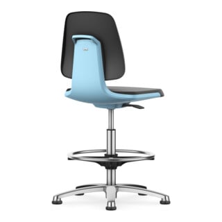 Bimos Arbeitsstuhl Labsit Skintec Sitz-H. 520-770 mm blau