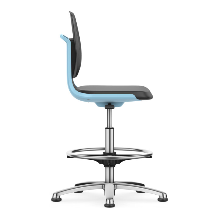 Bimos Arbeitsstuhl Labsit Skintec Sitz-H. 520-770 mm blau