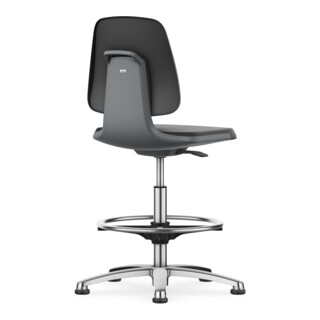 Bimos Arbeitsstuhl Labsit Skintec Sitz-H. 520-770 mm Sitzschale anthrazit Gleiter