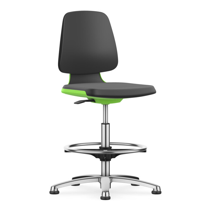 Bimos Arbeitsstuhl Labsit Skintec Sitz-H. 520-770 mm Sitzschale anthrazit Gleiter
