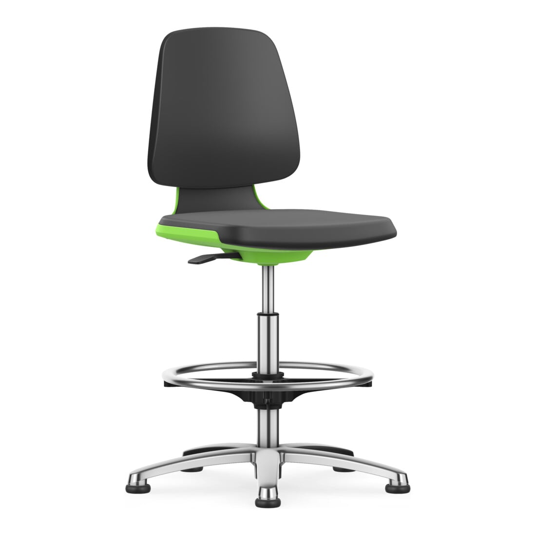 Bimos Arbeitsstuhl Labsit Skintec Sitz-H. 520-770 mm Sitzschale anthrazit Gleiter