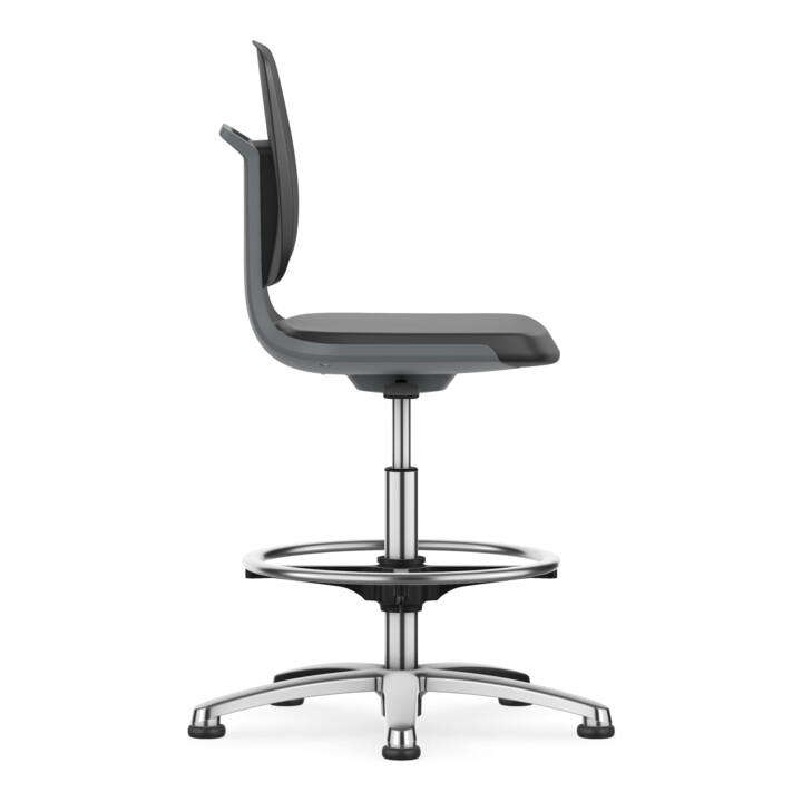 Bimos Arbeitsstuhl Labsit Skintec Sitz-H. 520-770 mm Sitzschale anthrazit Gleiter