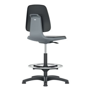 Bimos Arbeitsstuhl Labsit3 Skintec anthrazit Sitzhöhe 520-770 mm