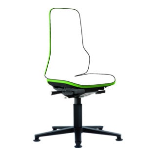 bimos Arbeitsstuhl Neon Basisstuhl mit Gleiter Flexband grün Sitzhöhe 450-620 mm ohne Polster