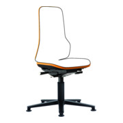 bimos Arbeitsstuhl Neon Basisstuhl mit Gleiter Flexband orange Sitzhöhe 450-620 mm ohne Polster