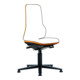 bimos Arbeitsstuhl Neon Basisstuhl mit Gleiter Flexband orange Sitzhöhe 450-620 mm ohne Polster-1