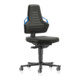 bimos Arbeitsstuhl Nexxit 2 Griff blau Sitzhöhe 450-600 mm Stoff schwarz,mit-1
