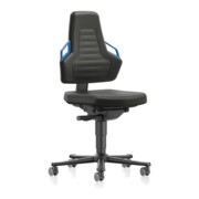 bimos Arbeitsstuhl Nexxit 2 Griff blau Sitzhöhe 450-600 mm Stoff schwarz,mit