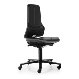 bimos Chaise de travail ESD Neon 2, gris Hauteur d’assise 450-620 mm avec roulettes, sans rembourrage