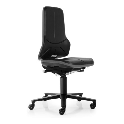 bimos Chaise de travail ESD Neon 2, gris Hauteur d’assise 450-620 mm avec roulettes, sans rembourrage