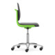 Bimos Chaise de travail Labsit avec roulettes Hauteur assise 450-650 mm Skintec vert