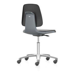 bimos siège de travail Labsit anthracite avec roulettes coque d'assise
