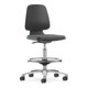 Bimos Chaise de travail Labsit avec roulettes Hauteur d’assise 560-810 mm Skintec blanc