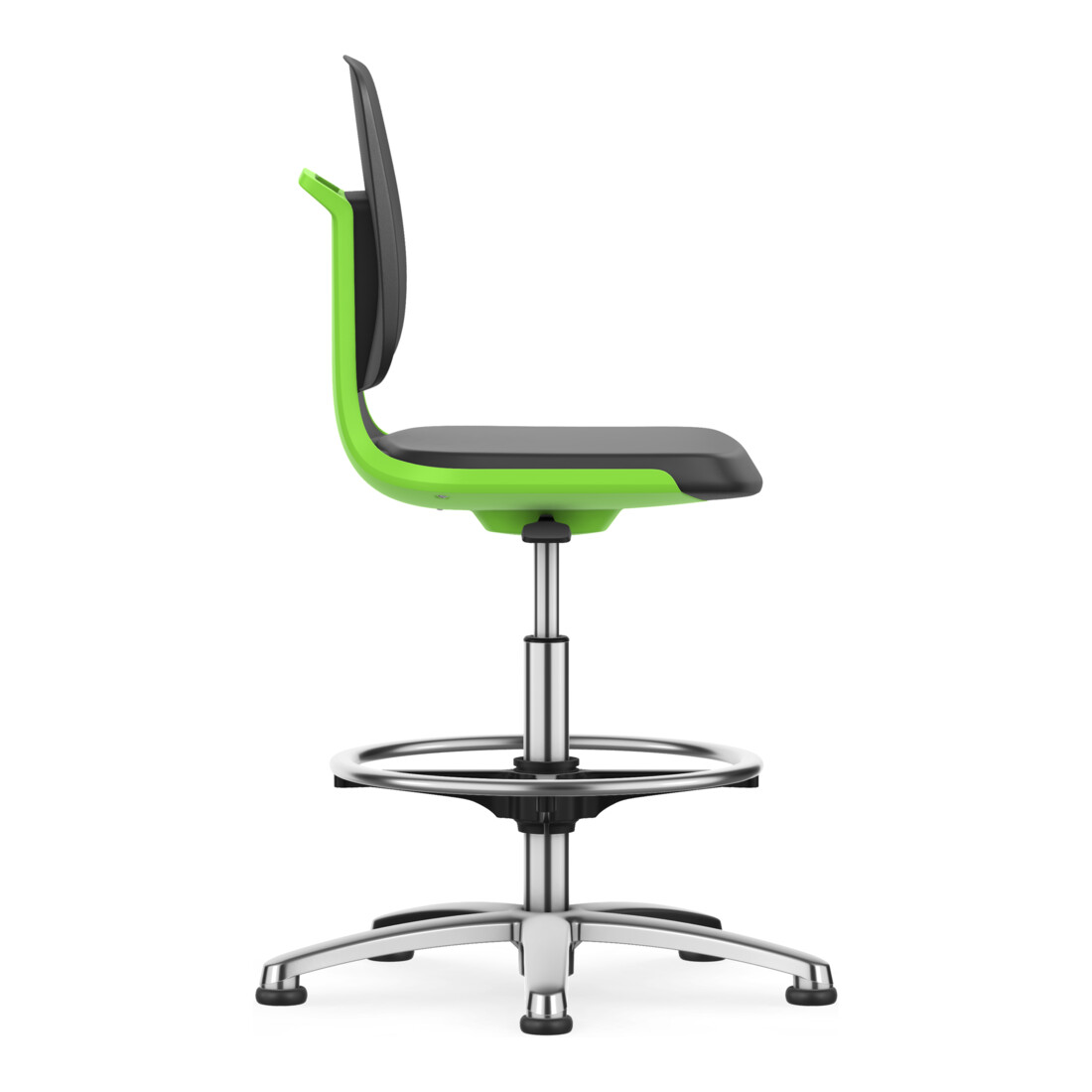 bimos Chaise de travail Labsit Skintec assise H.520-770 mm vert patins