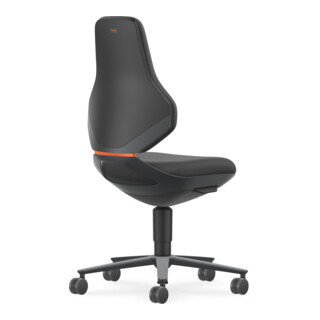 Bimos Chaise ESD Texon avec roulettes hauteur d'assise 450-620 mm Supertec noir