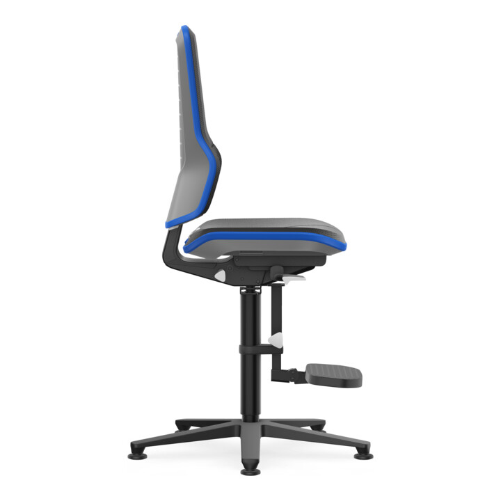 bimos Chaise haute Neon Skintec Flexband bleu siège 590-870 mm contact permanent