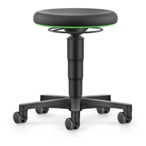 bimos Drehhocker Integralschaum Sitzhöhe 450 - 650 mm mit Rollen