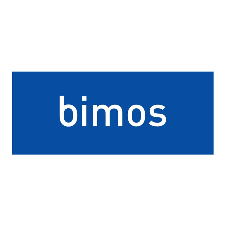 bimos Drehhocker m.Sitz-Stop Rollen u.Fußring Supertec-Gewebe Sitz-H.510-780mm