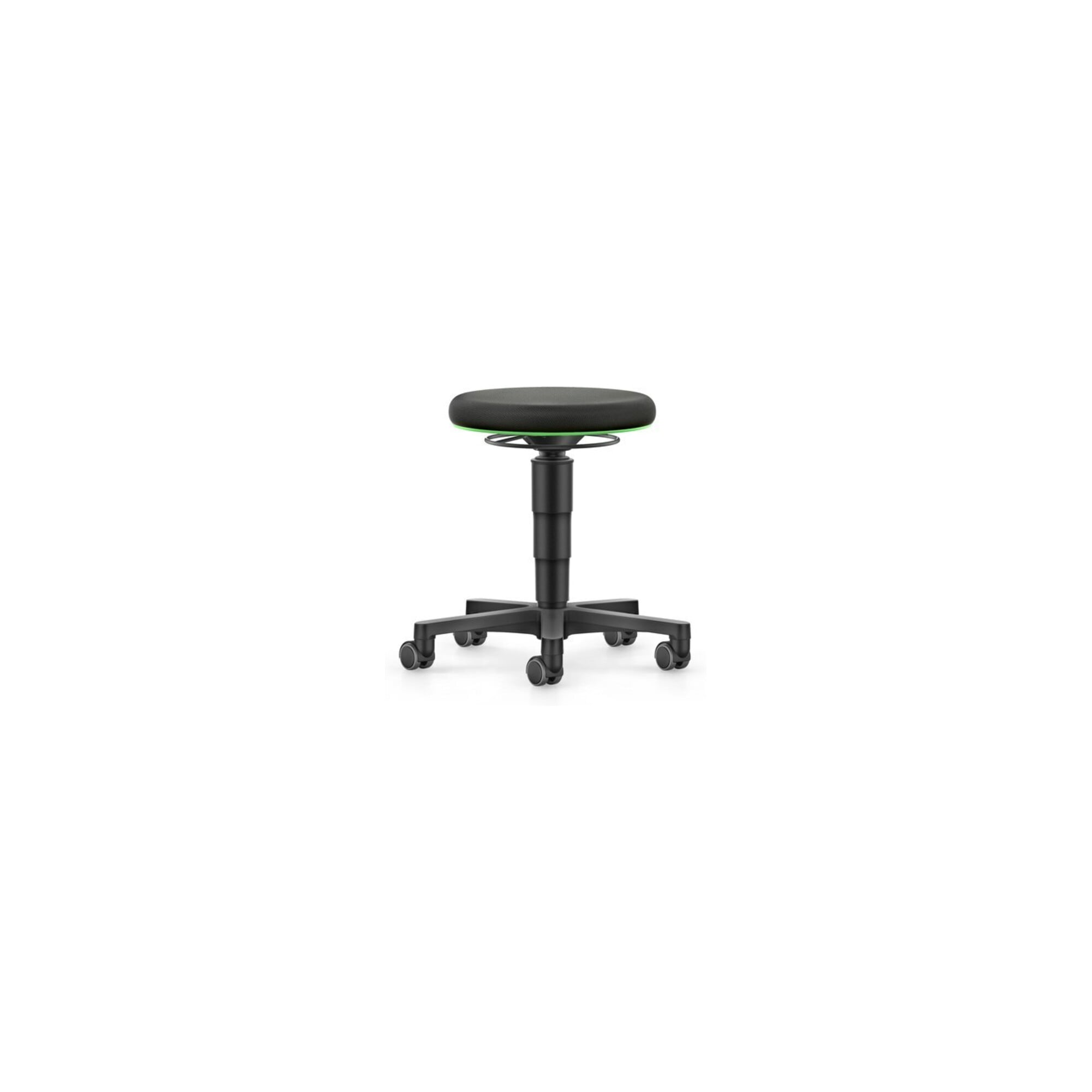 bimos Drehhocker Stoffsitz Sitzhöhe 450 - 650 mm mit Rollen