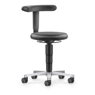 Bimos ESD Hocker Skintec schwarz Sitzhöhe 450-650 mm mit Rollen