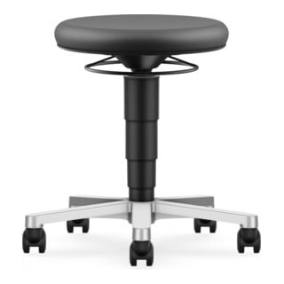 Bimos ESD Hocker Skintec schwarz Sitzhöhe 450-650 mm mit Rollen