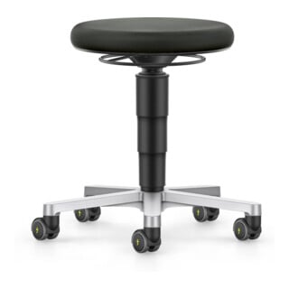 bimos ESD tabouret à roulettes, tissu noir, hauteur d'assise 450-650 mm