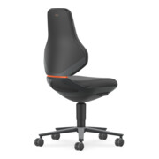 Bimos ESD Texon Stuhl mit Rollen Sitzhöhe 450-620 mm Supertec schwarz-1