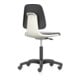 bimos Fauteuil de travail Labsit avec coque d’assise Rl blanche mousse intégrale noire 450-650 mm-1