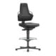 bimos Fauteuil de travail Nexxit avec patins de sol + anneau repose-pieds mousse intégrale noir 570-820 mm-1