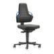 BIMOS Fauteuil de travail Nexxit Rl.Supertec tissu noir, poignée bleue, 450-600 mm-1