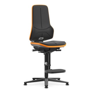 bimos Hochstuhl Neon Skintec Flexband oran. Sitz 590-870 mm Synchrontechnik