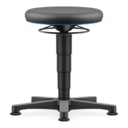 Bimos Hocker Allround Skintec schwarz Sitzhöhe 560-830 mm Fußring-1