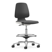 Bimos Industrie- und Laborhocker Labsit mit Rollen Sitz-H. 450-650 mm Skintec-1